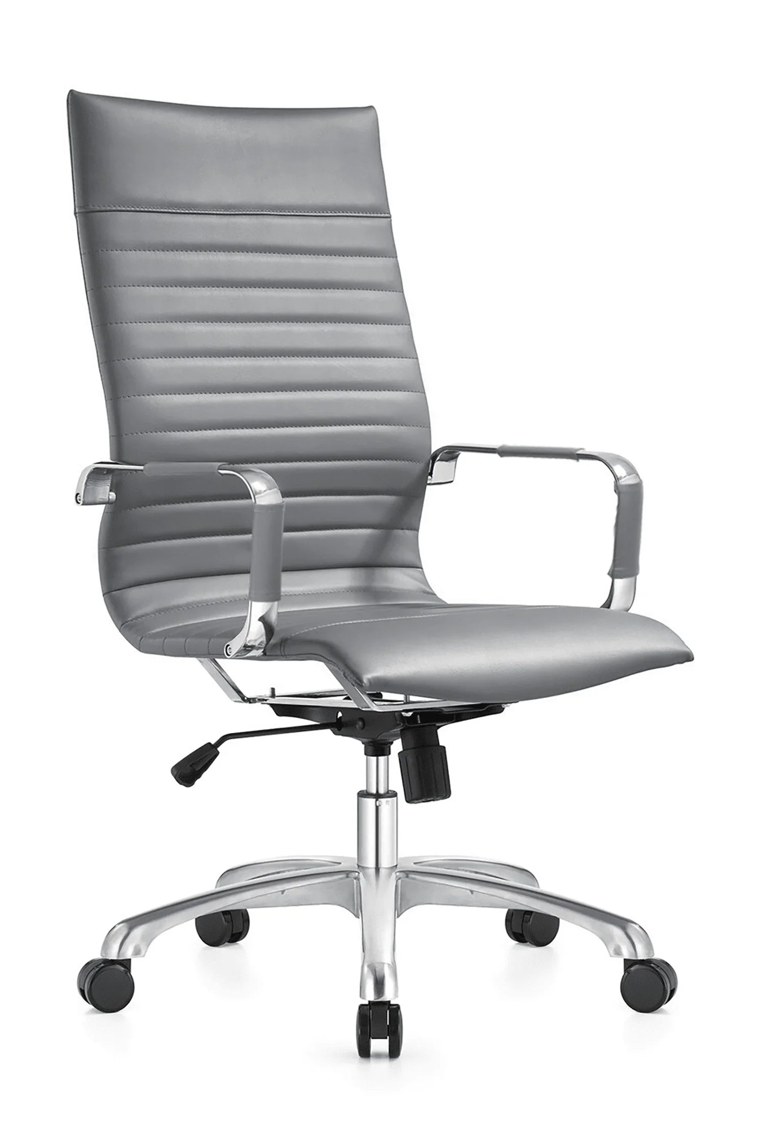 Harris Leather High-Back Adjustable Office Conference Chair with Armrests - Elax Furniture